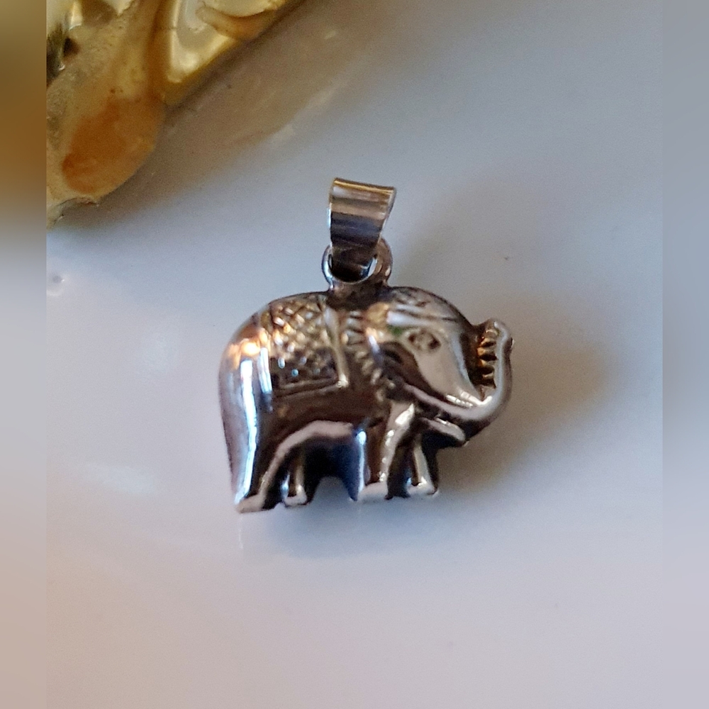 Sterling Silver Lucky Elephant Pendant